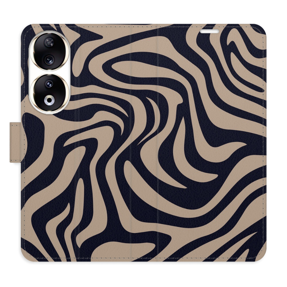 Flipové puzdro iSaprio - Zebra Black 02 - Honor 90 5G