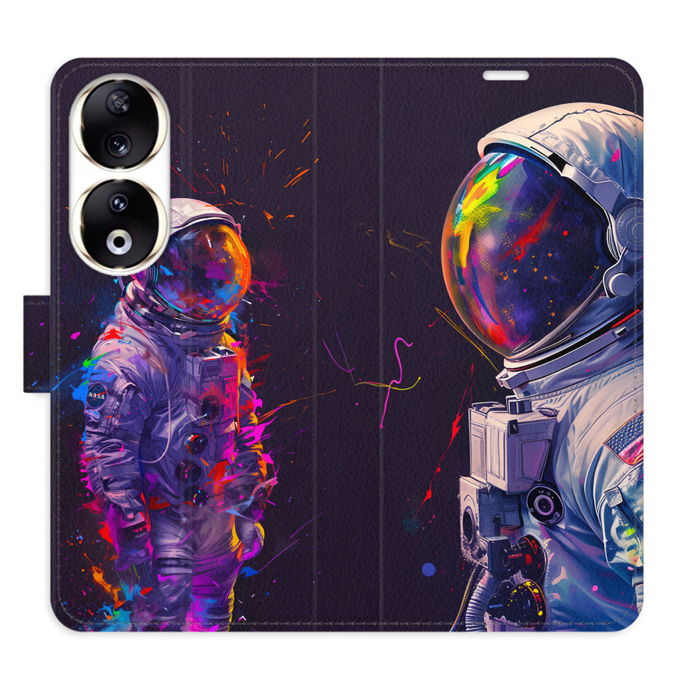 Flipové puzdro iSaprio - Neon Astronaut 02 - Honor 90 5G
