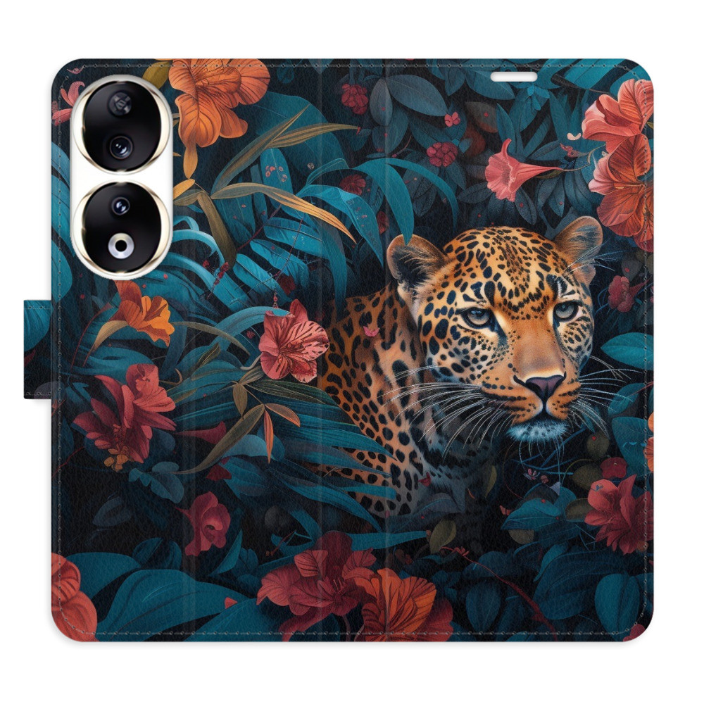 Flipové puzdro iSaprio - Flower Jaguar 02 - Honor 90 5G