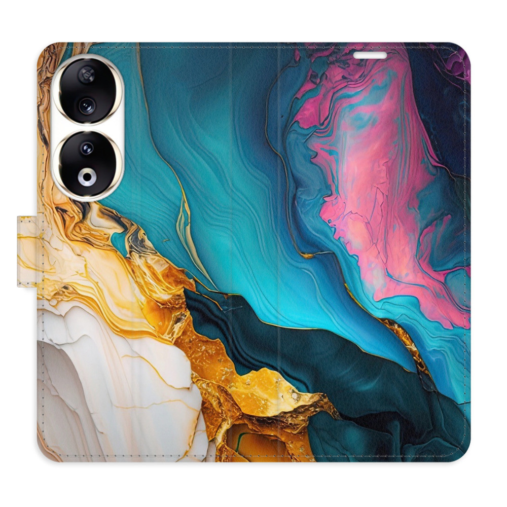 Flipové puzdro iSaprio - Colourful Marble - Honor 90 5G