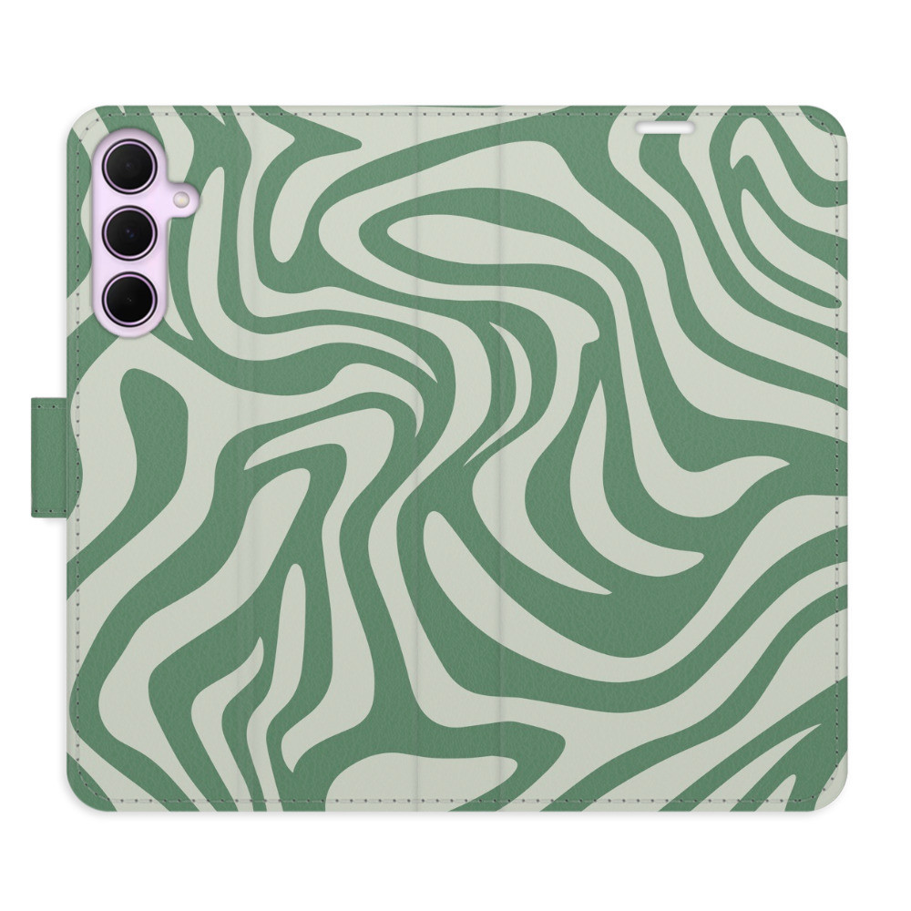 Flipové puzdro iSaprio - Zebra Green 02 - Samsung Galaxy A55 5G