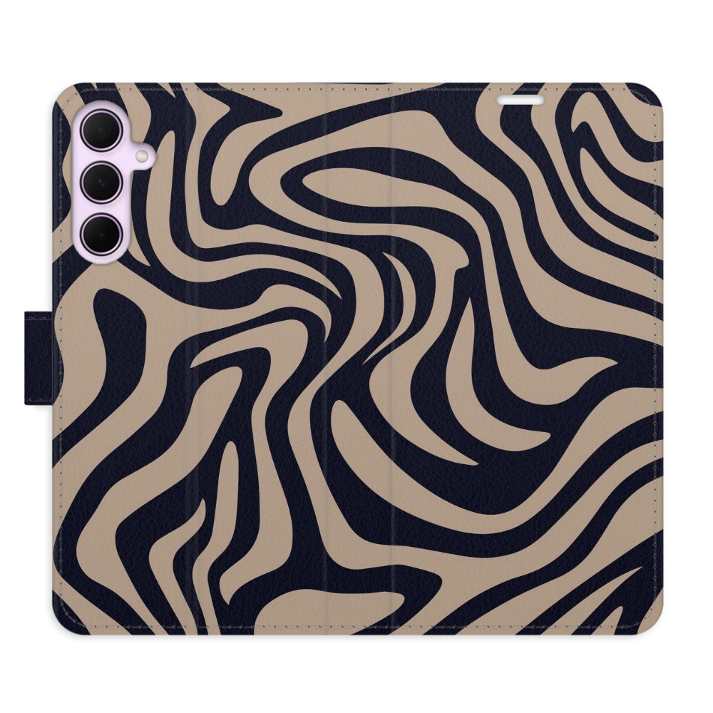 Flipové puzdro iSaprio - Zebra Black 02 - Samsung Galaxy A55 5G