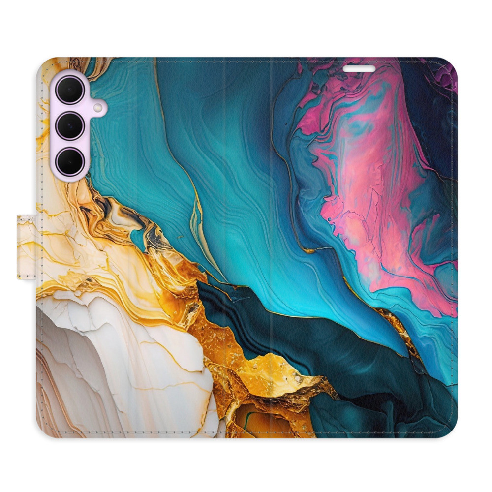 Flipové puzdro iSaprio - Colourful Marble - Samsung Galaxy A55 5G