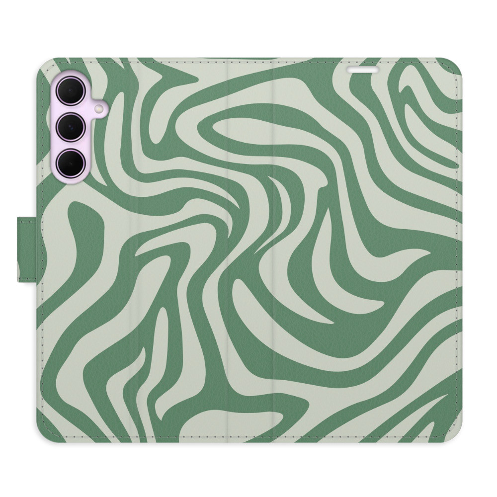 Flipové puzdro iSaprio - Zebra Green 02 - Samsung Galaxy A35 5G