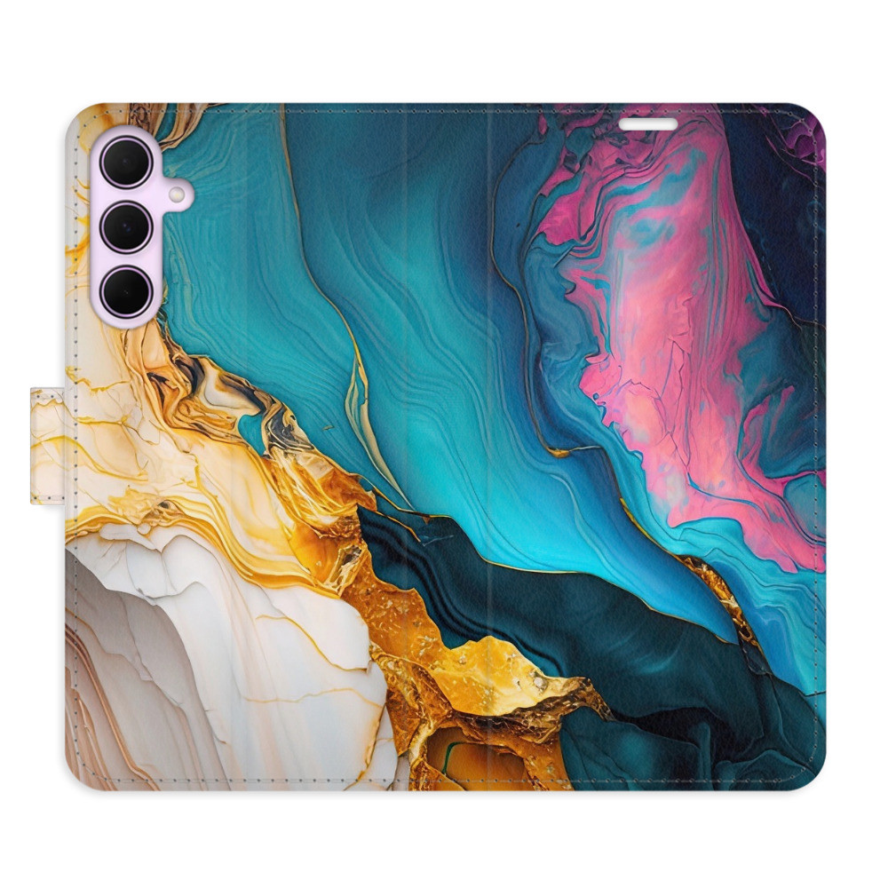Flipové puzdro iSaprio - Colourful Marble - Samsung Galaxy A35 5G