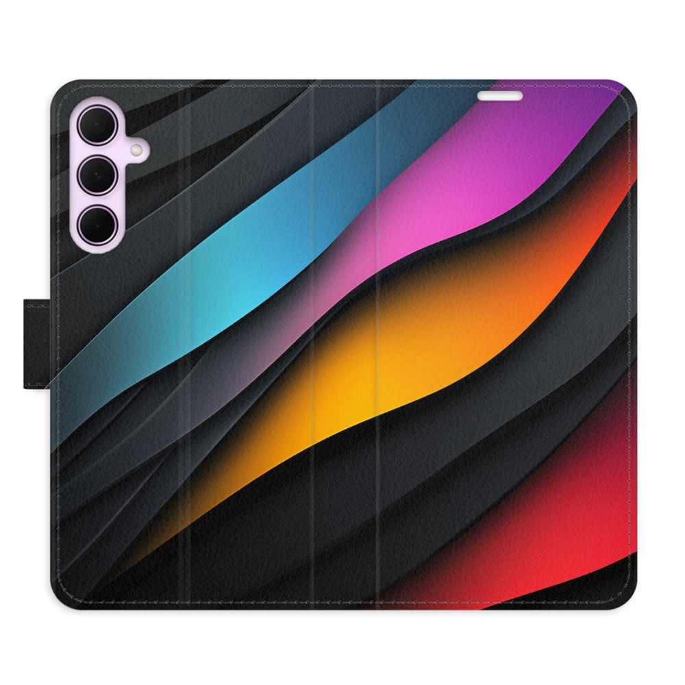 Flipové puzdro iSaprio - Color Waves - Samsung Galaxy A35 5G