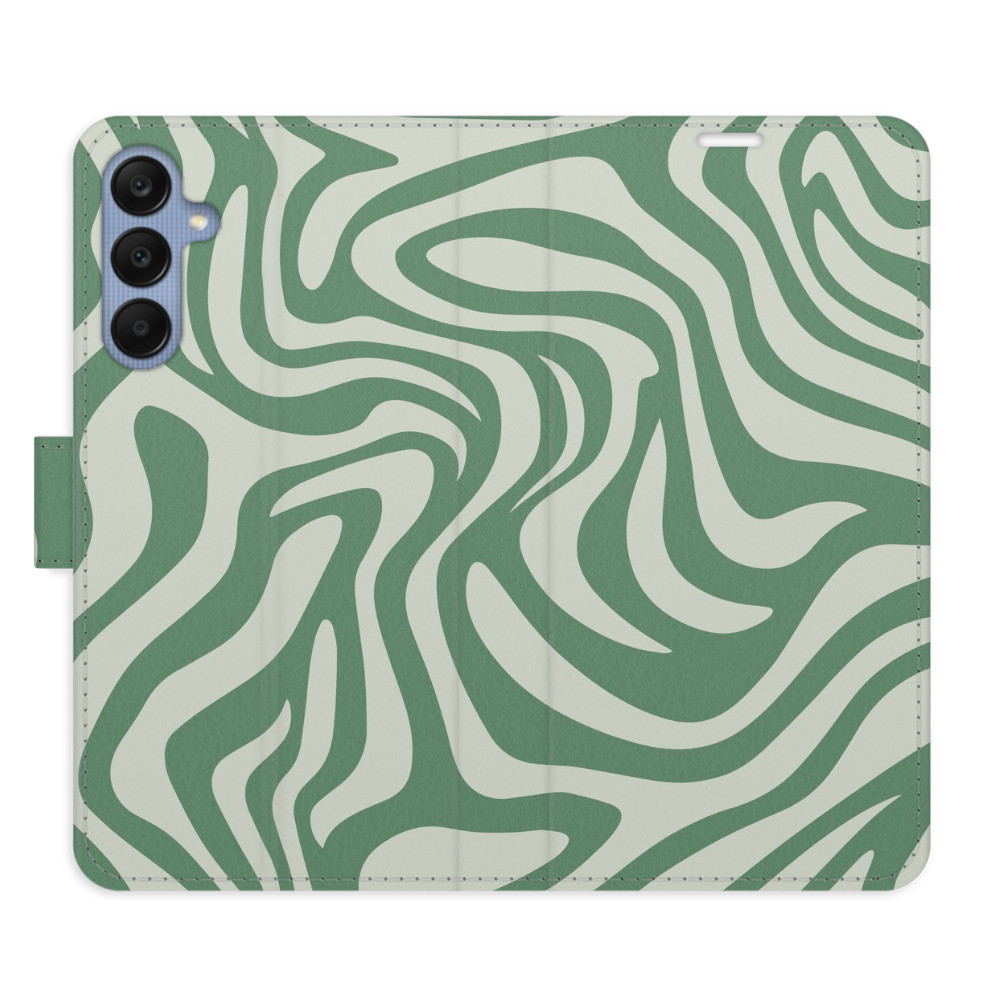 Flipové puzdro iSaprio - Zebra Green 02 - Samsung Galaxy A25 5G