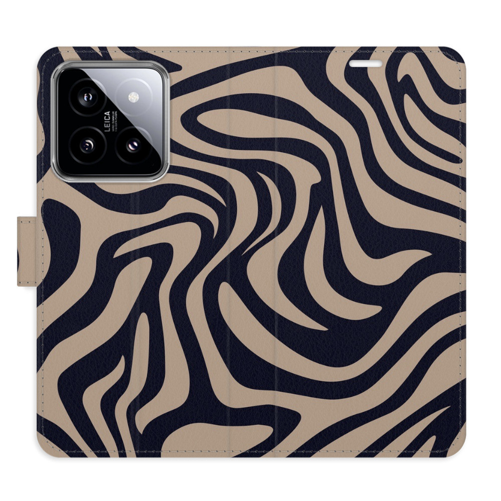 Flipové puzdro iSaprio - Zebra Black 02 - Xiaomi 14