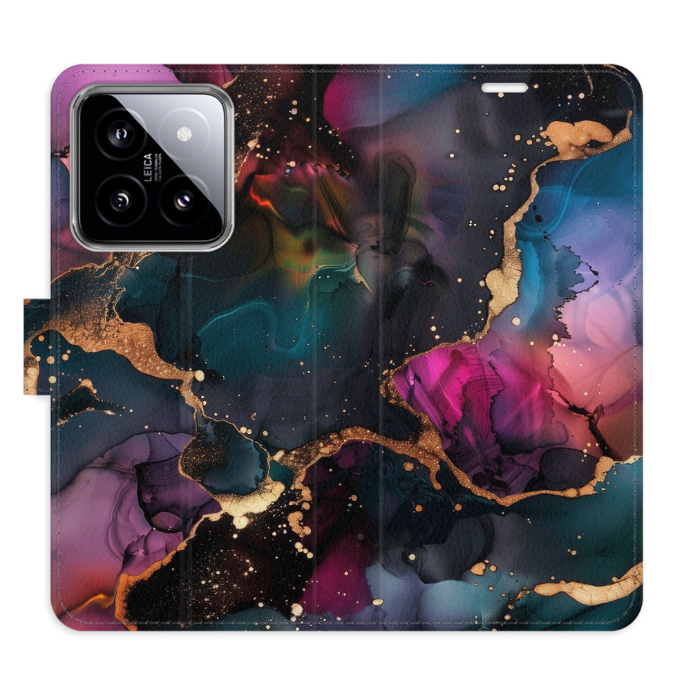 Flipové puzdro iSaprio - Dark Marble - Xiaomi 14