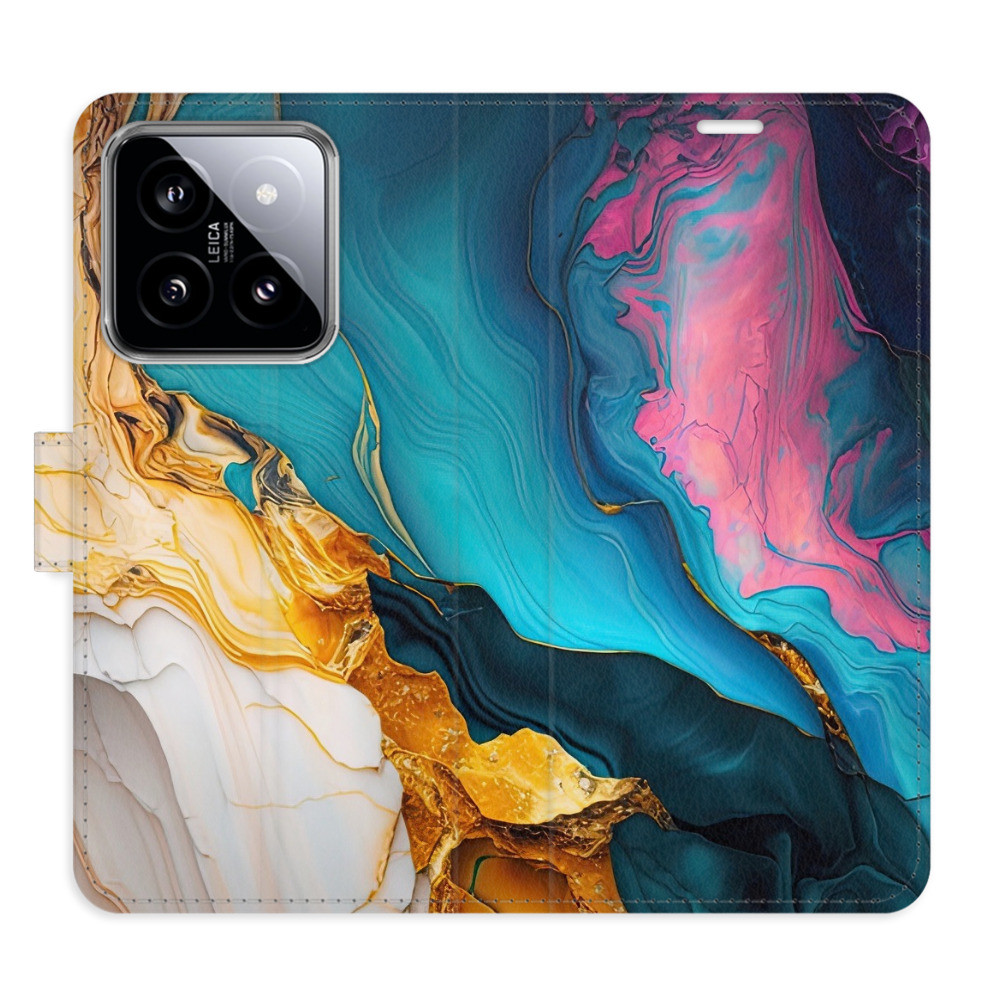 Flipové puzdro iSaprio - Colourful Marble - Xiaomi 14