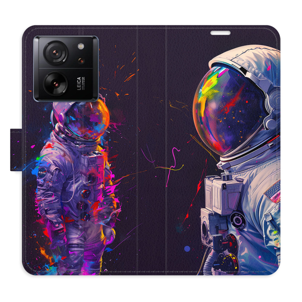 Flipové puzdro iSaprio - Neon Astronaut 02 - Xiaomi 13T / 13T Pro