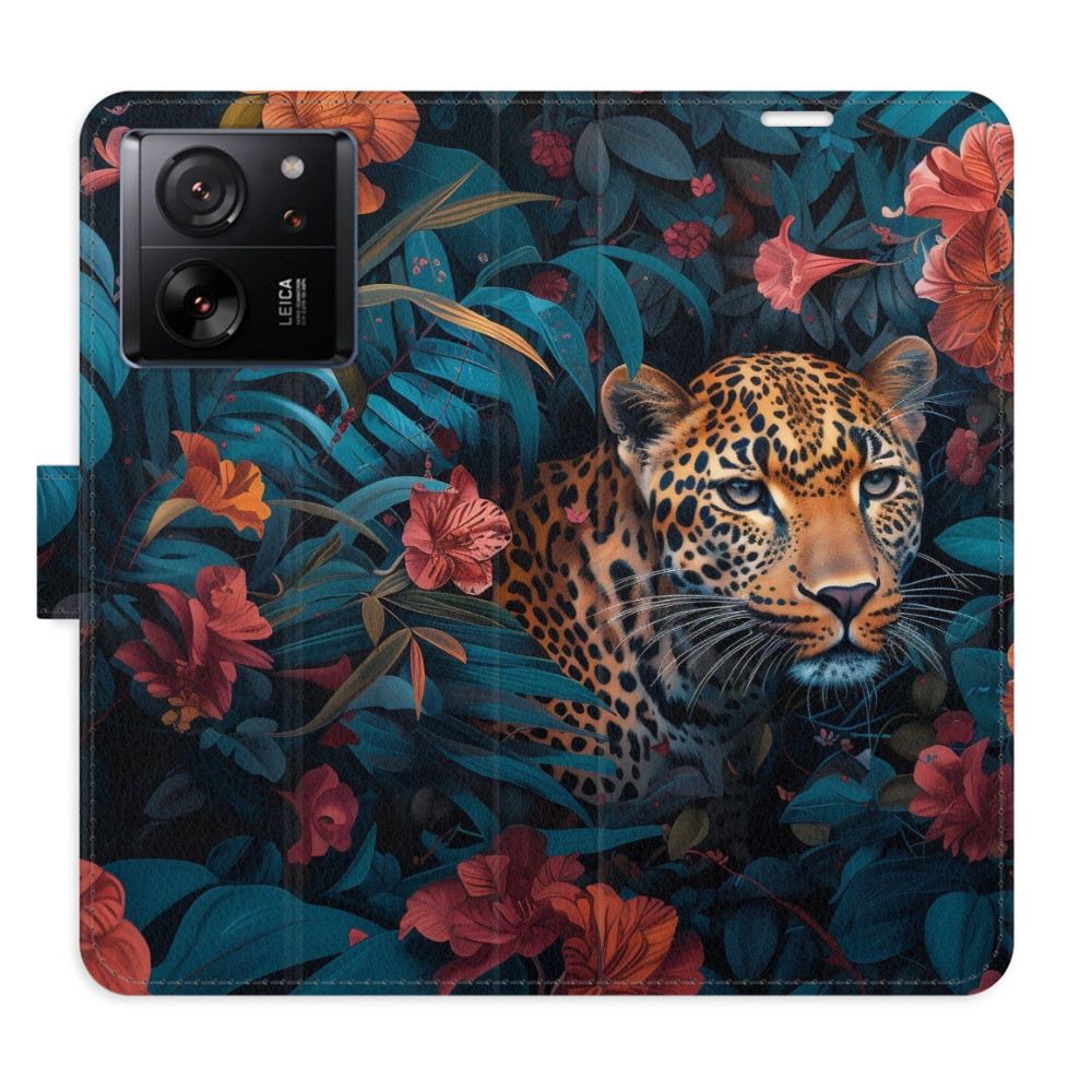 Flipové puzdro iSaprio - Flower Jaguar 02 - Xiaomi 13T / 13T Pro