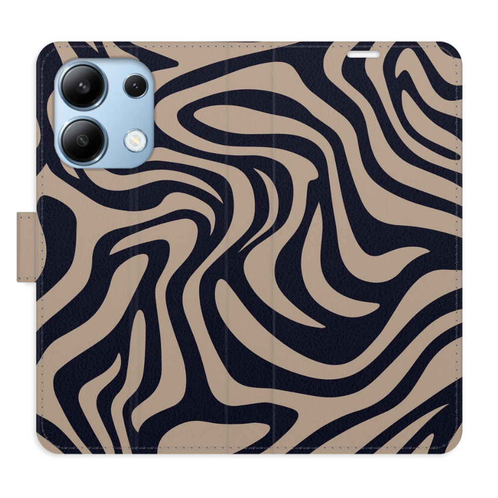 Flipové puzdro iSaprio - Zebra Black 02 - Xiaomi Redmi Note 13