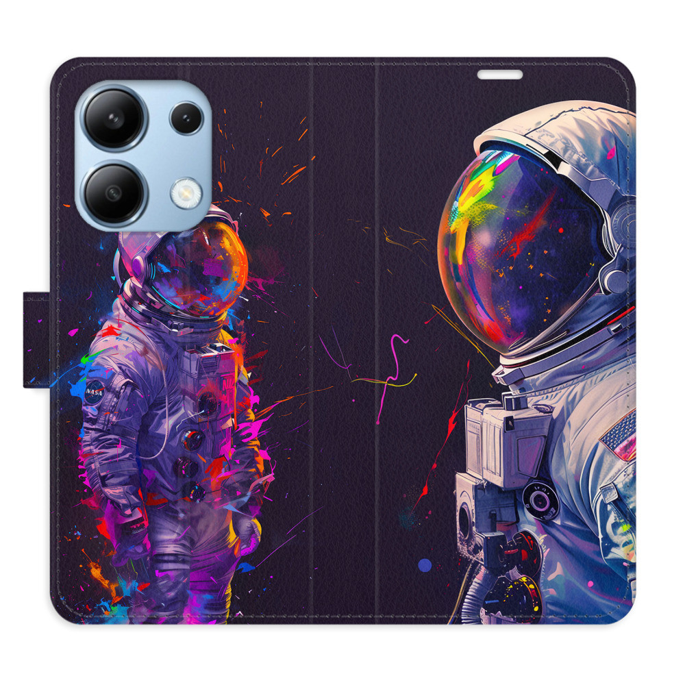 Flipové puzdro iSaprio - Neon Astronaut 02 - Xiaomi Redmi Note 13