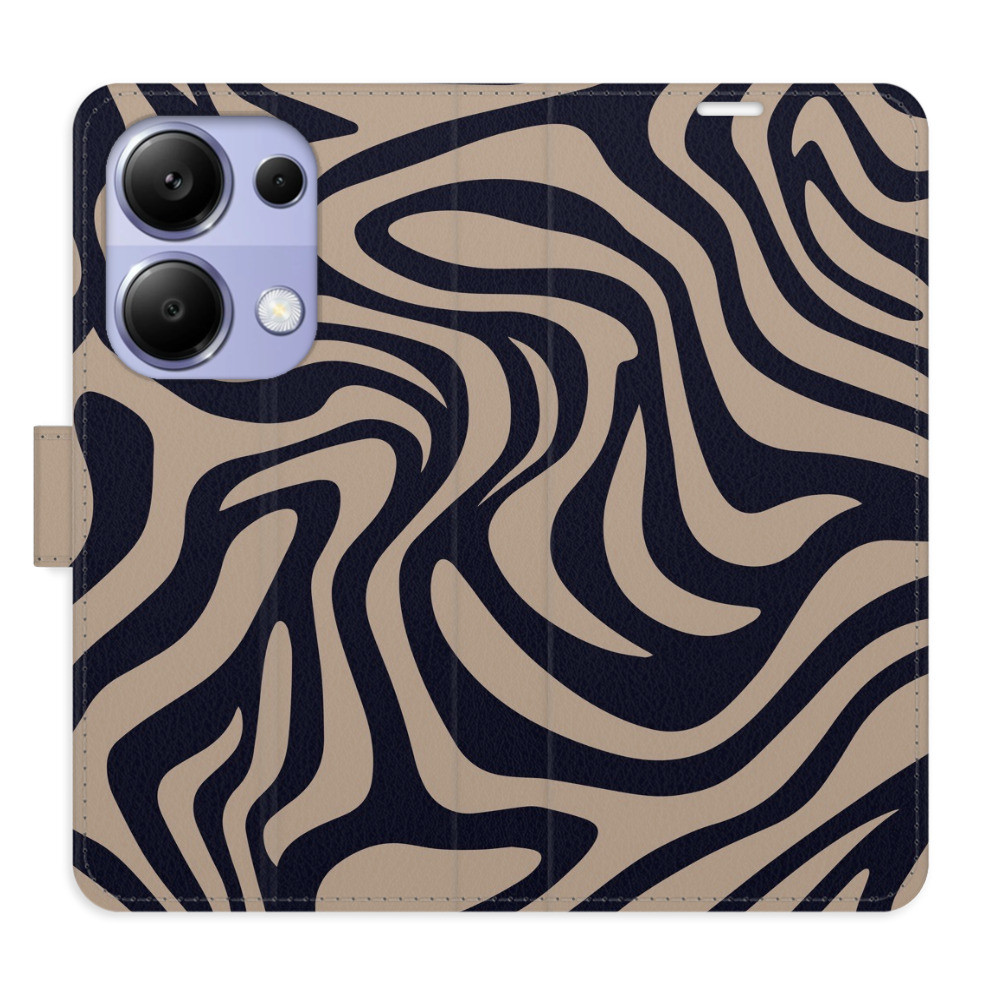 Flipové puzdro iSaprio - Zebra Black 02 - Xiaomi Redmi Note 13 Pro