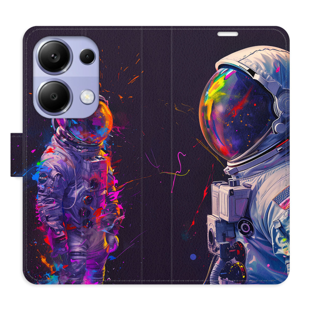 Flipové puzdro iSaprio - Neon Astronaut 02 - Xiaomi Redmi Note 13 Pro