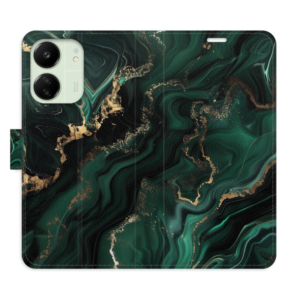 Flipové puzdro iSaprio - Emerald 02 - Xiaomi Redmi 13C