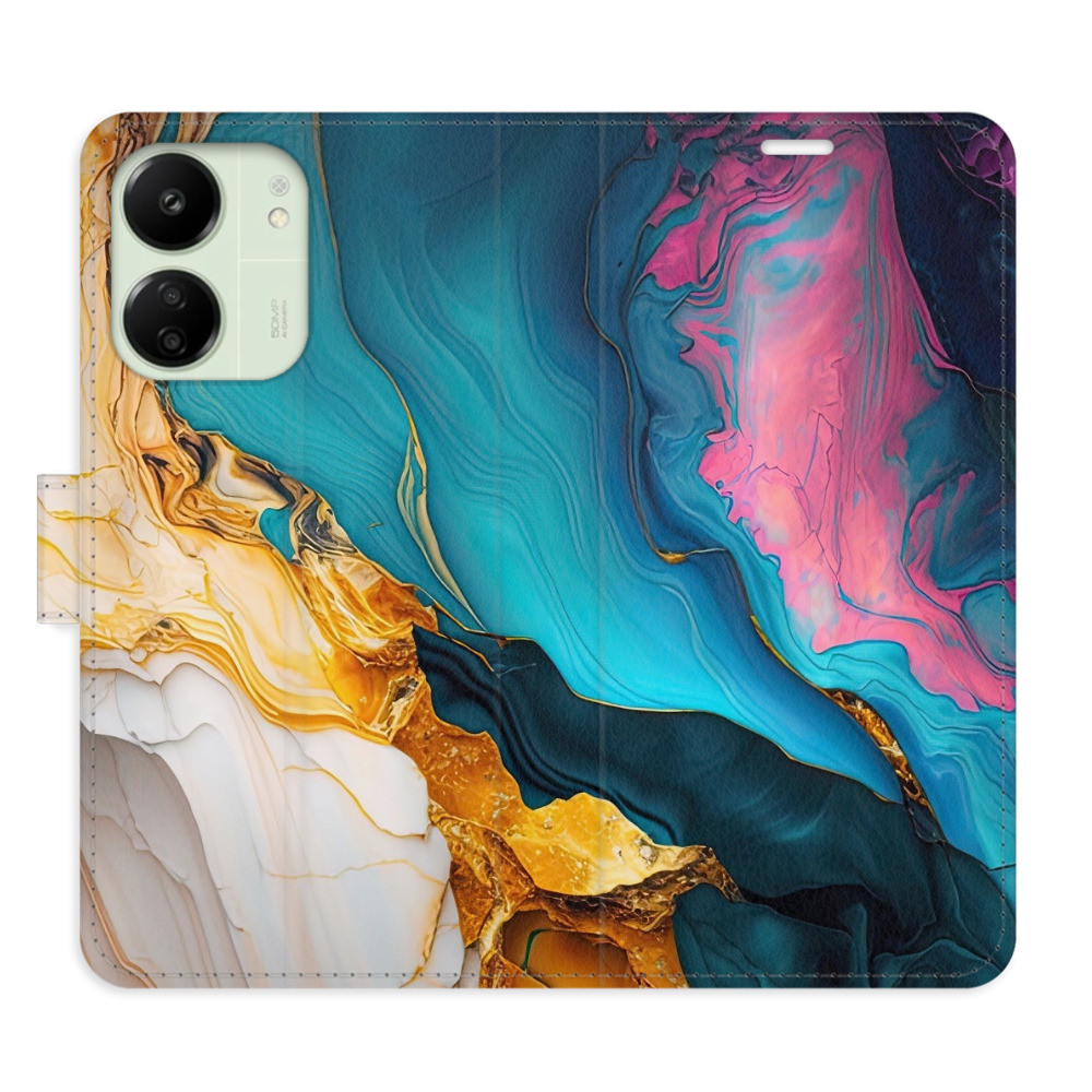 Flipové puzdro iSaprio - Colourful Marble - Xiaomi Redmi 13C