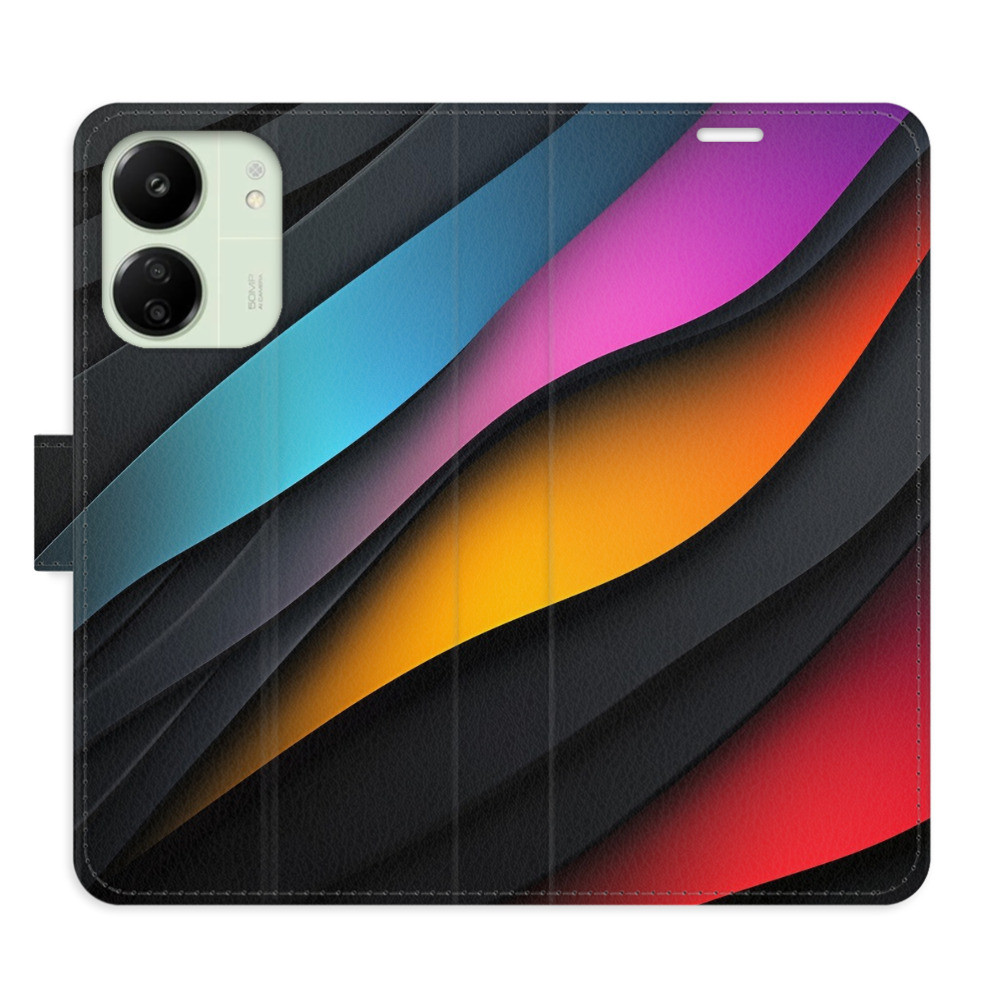 Flipové puzdro iSaprio - Color Waves - Xiaomi Redmi 13C