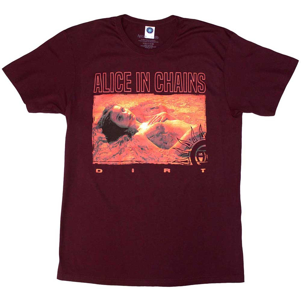 Alice In Chains tričko Dirt Orange Červená S