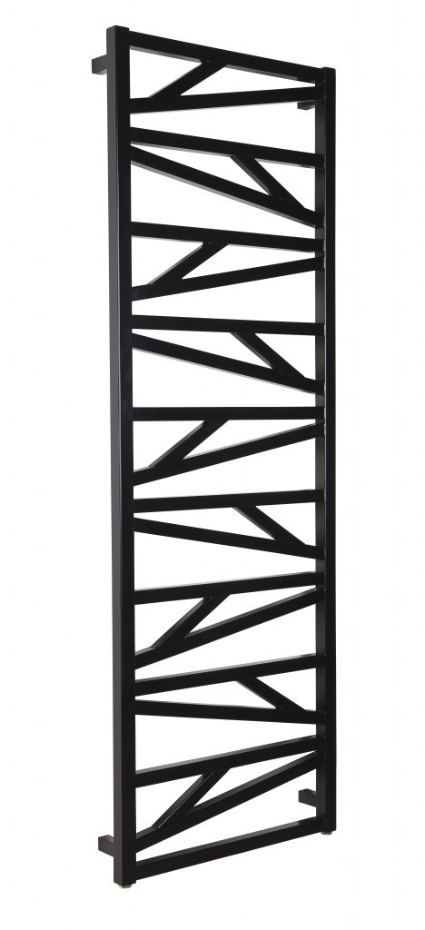 HOPA - Kúpeľňový radiátor TRICK - Farba radiátora - Čierna, Pripojenie radiátora - Stredové 50 mm, Rozmer radiátora - 430 × 1187 mm, výkon 480 W RADTRK401231SP