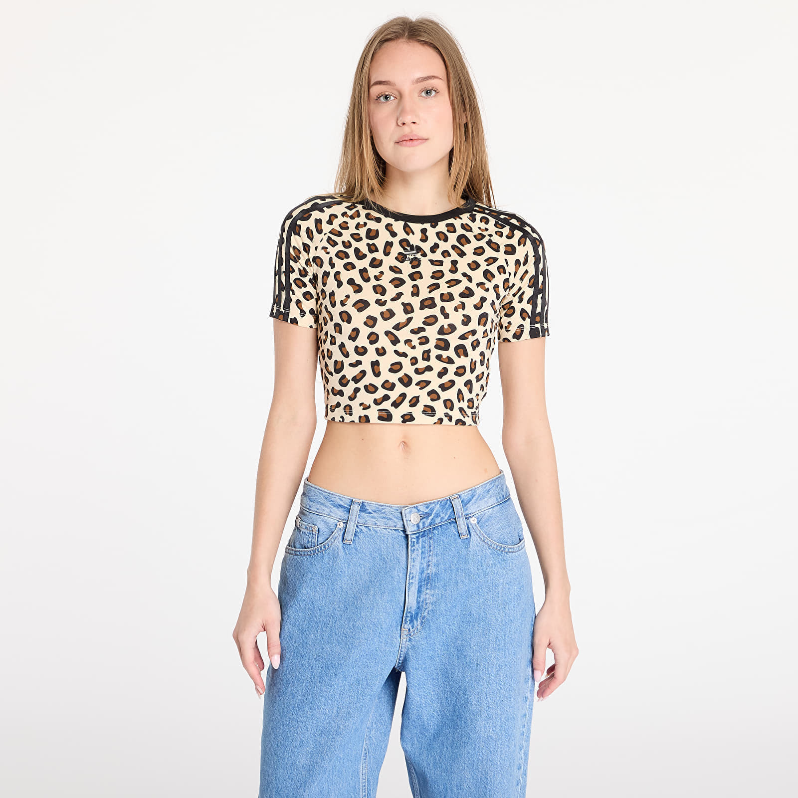 Tričko adidas Leopard Aop Baby T-Shirt Black XS