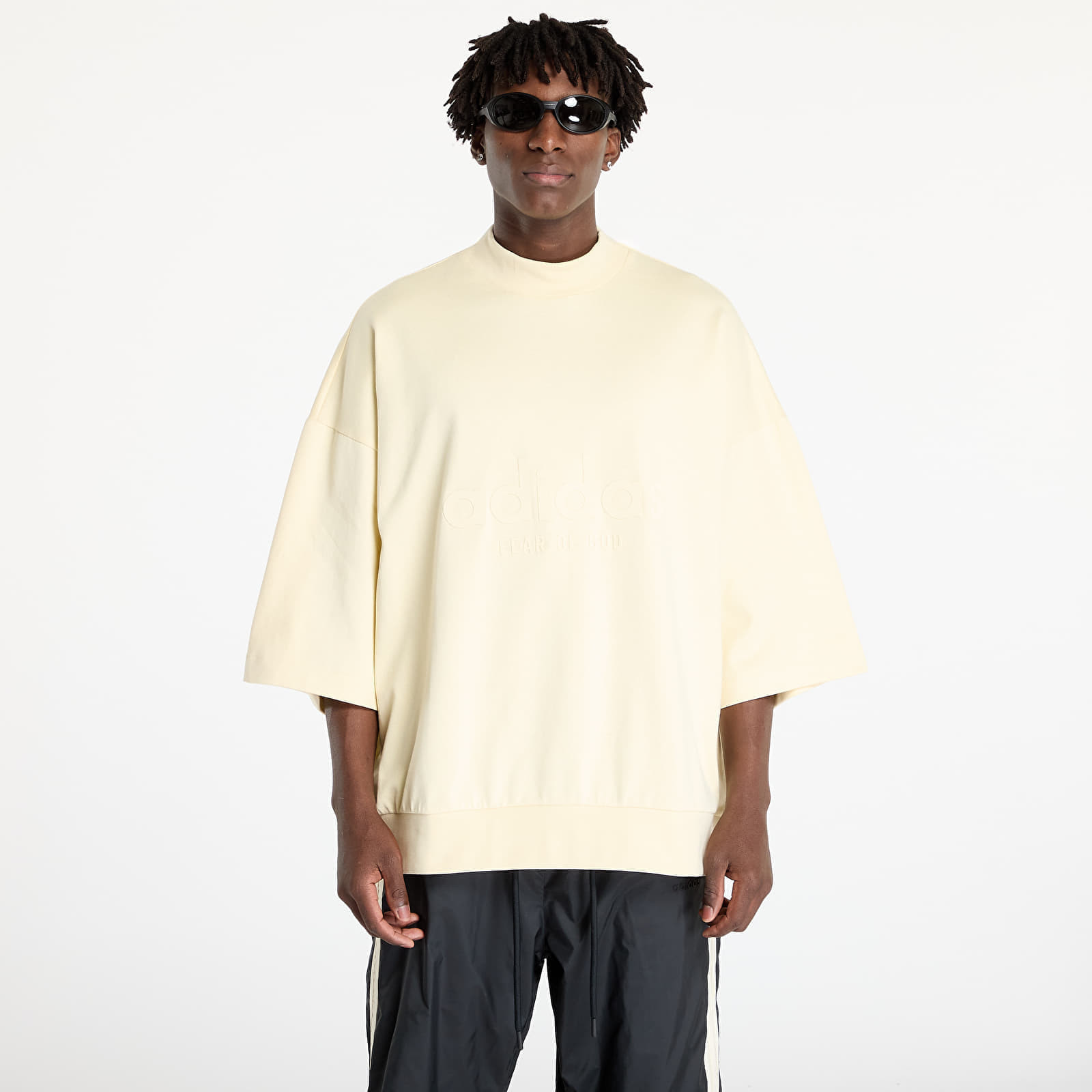 Tričko adidas x Fear Of God Athletics Logo 3/4 Tee Pale Yellow M