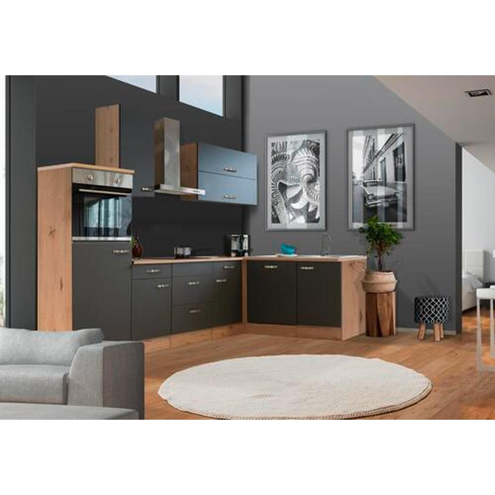 Rohová kuchyňa SHADOW vrát.5 spotrebičov a drezu