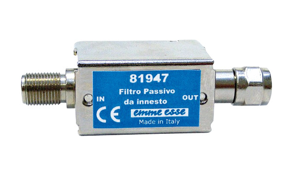 Anténny priepust DC až 790MHz Emme Esse 81947, Fm-Ff, zádrž LTE