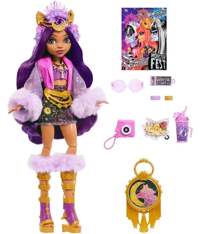 Mattel Monster High Fest Bábika Clawdeen Wolf