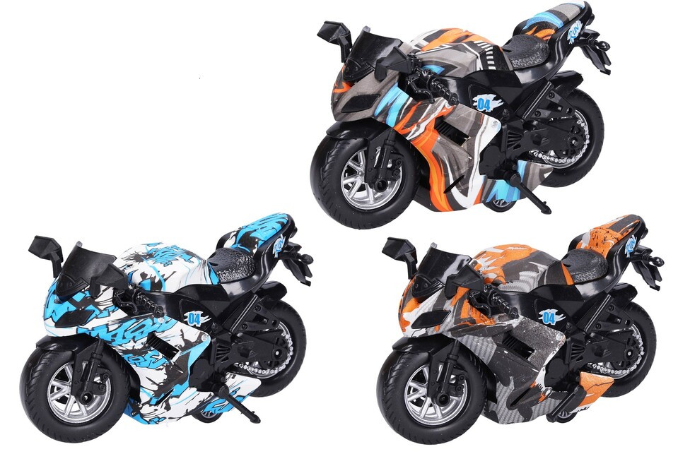 Motorka na spätné natiahnutie 16cm - náhodná