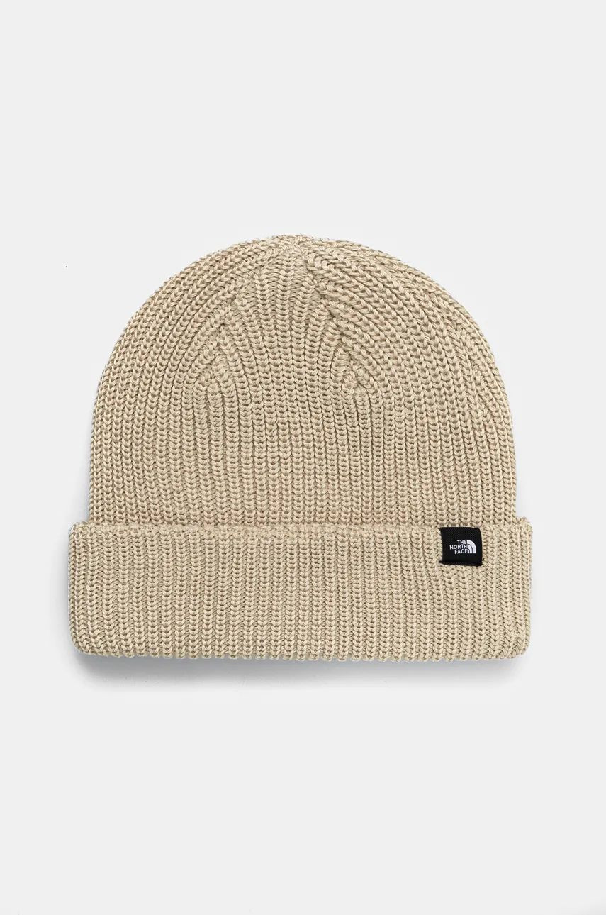 Čiapka The North Face TNF Fisherman Beanie béžová farba, NF0A55JG3X41