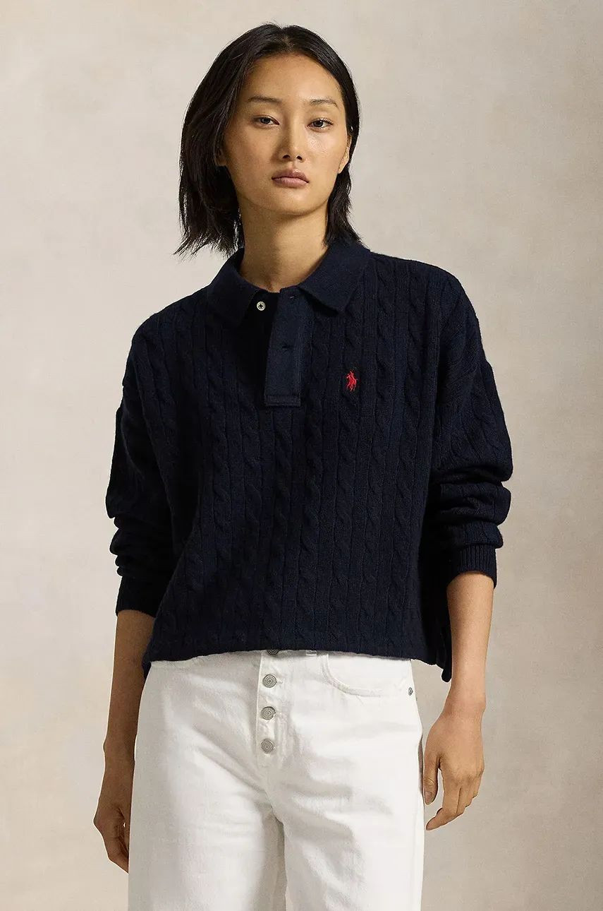 Vlnený sveter Polo Ralph Lauren dámsky, teplý, 211910158