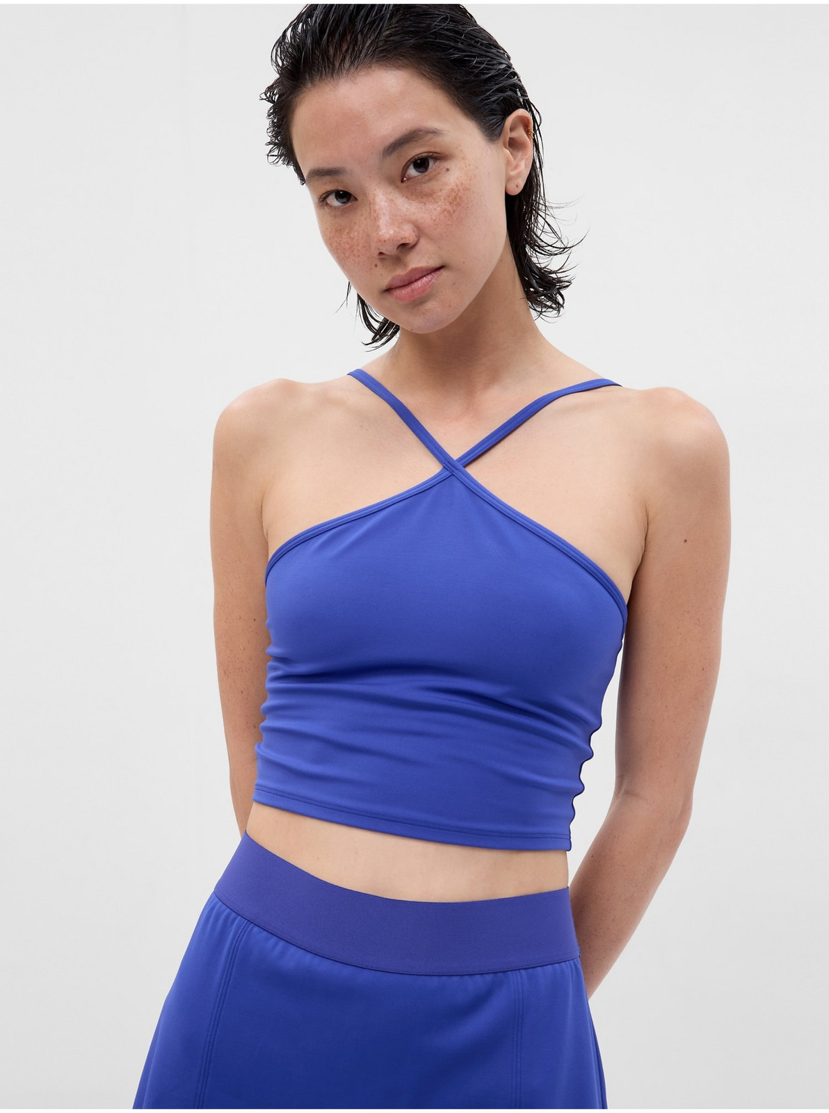 Modrý dámsky crop top Gap fit