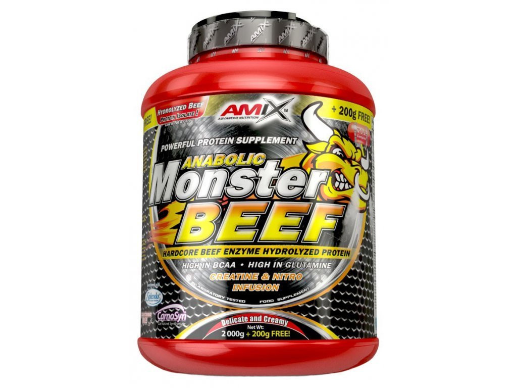 Hovädzí proteín Anabolic Monster Beef - Amix, príchuť vanilka limetka, 2200g