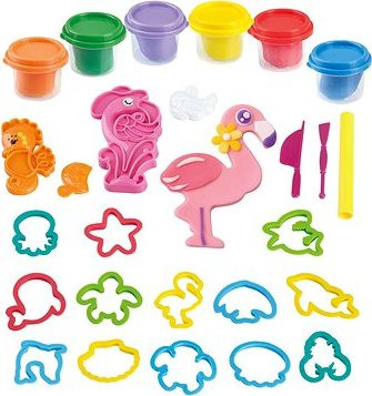 Playgo Modelína plameniak 6 × 56 g