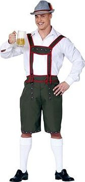 Guirca Oktoberfest nohavice bavorák zelené – veľ. L (52 – 54)