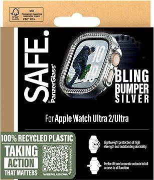 PanzerGlass SAFE Apple Watch Ultra 2/Ultra bumper třpytivě stříbrný rámeček