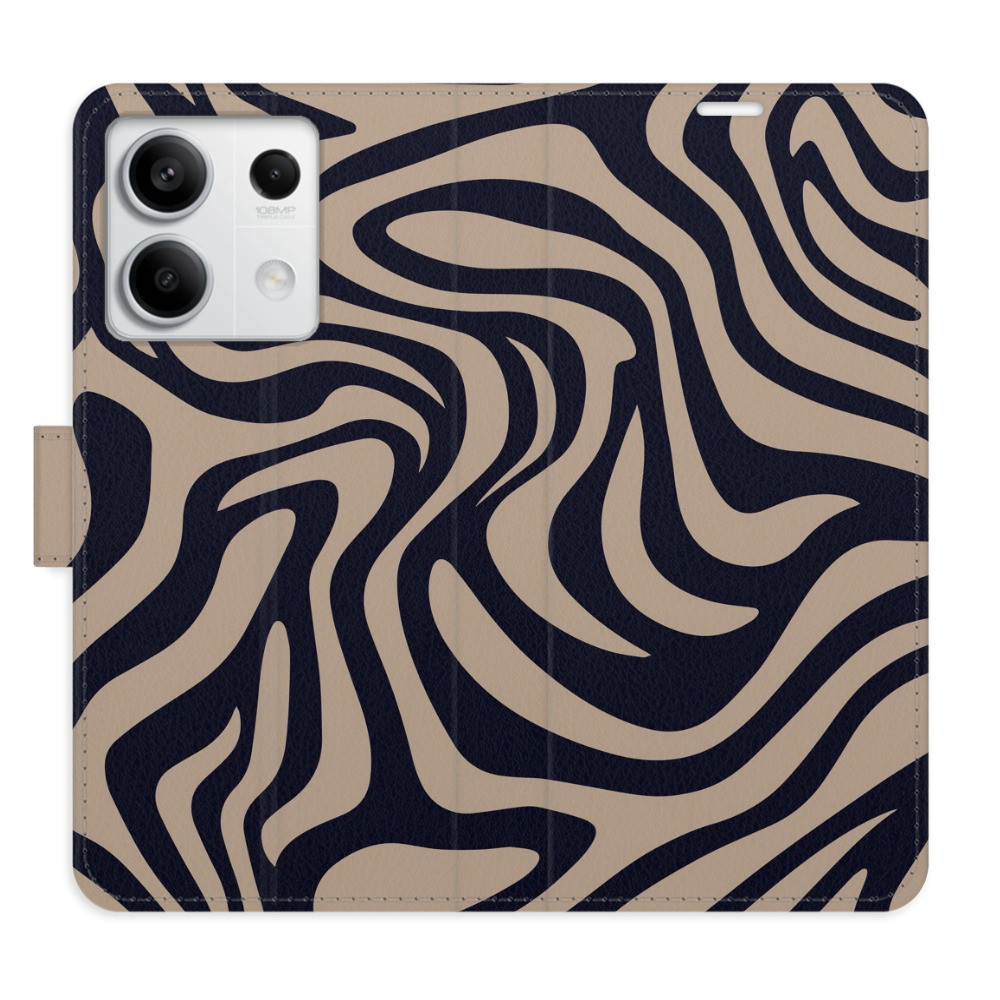 Flipové puzdro iSaprio - Zebra Black 02 - Xiaomi Redmi Note 13 5G