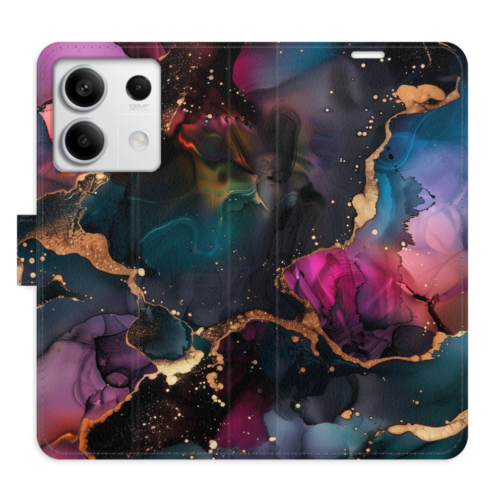 Flipové puzdro iSaprio - Dark Marble - Xiaomi Redmi Note 13 5G