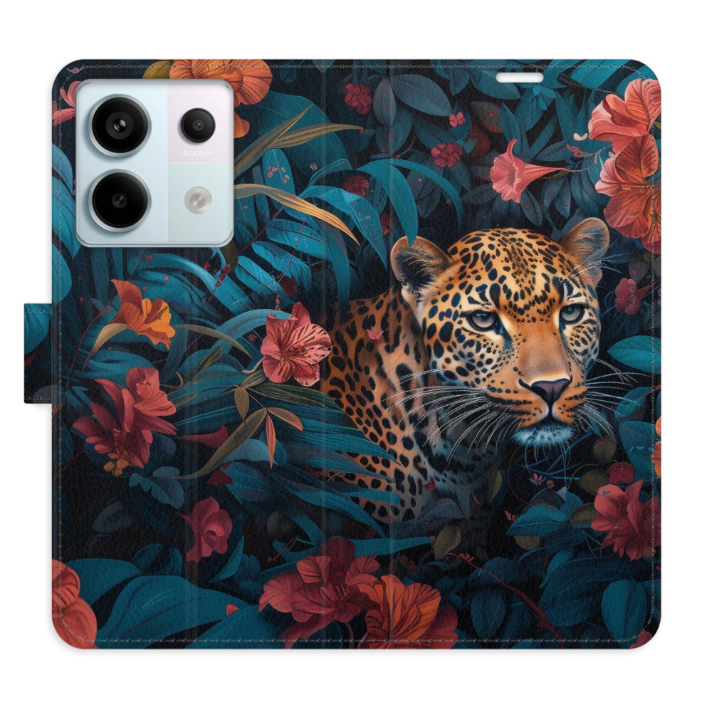 Flipové puzdro iSaprio - Flower Jaguar 02 - Xiaomi Redmi Note 13 Pro 5G / Poco X6 5G