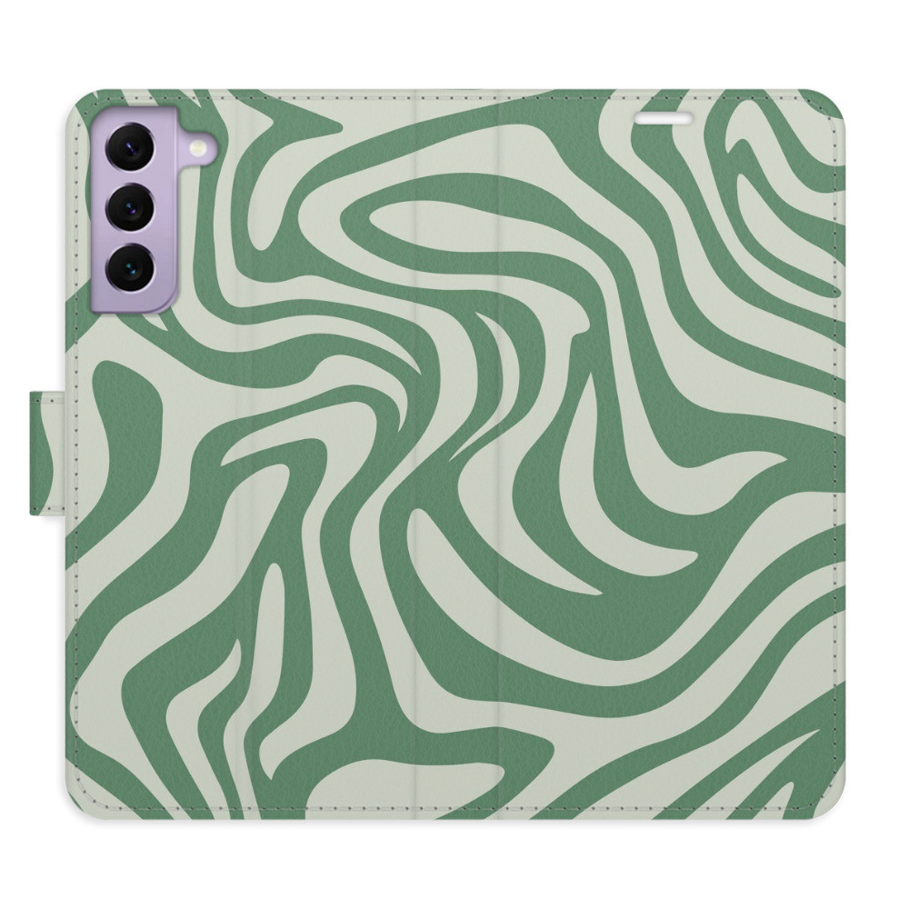 Flipové puzdro iSaprio - Zebra Green 02 - Samsung Galaxy S22 5G