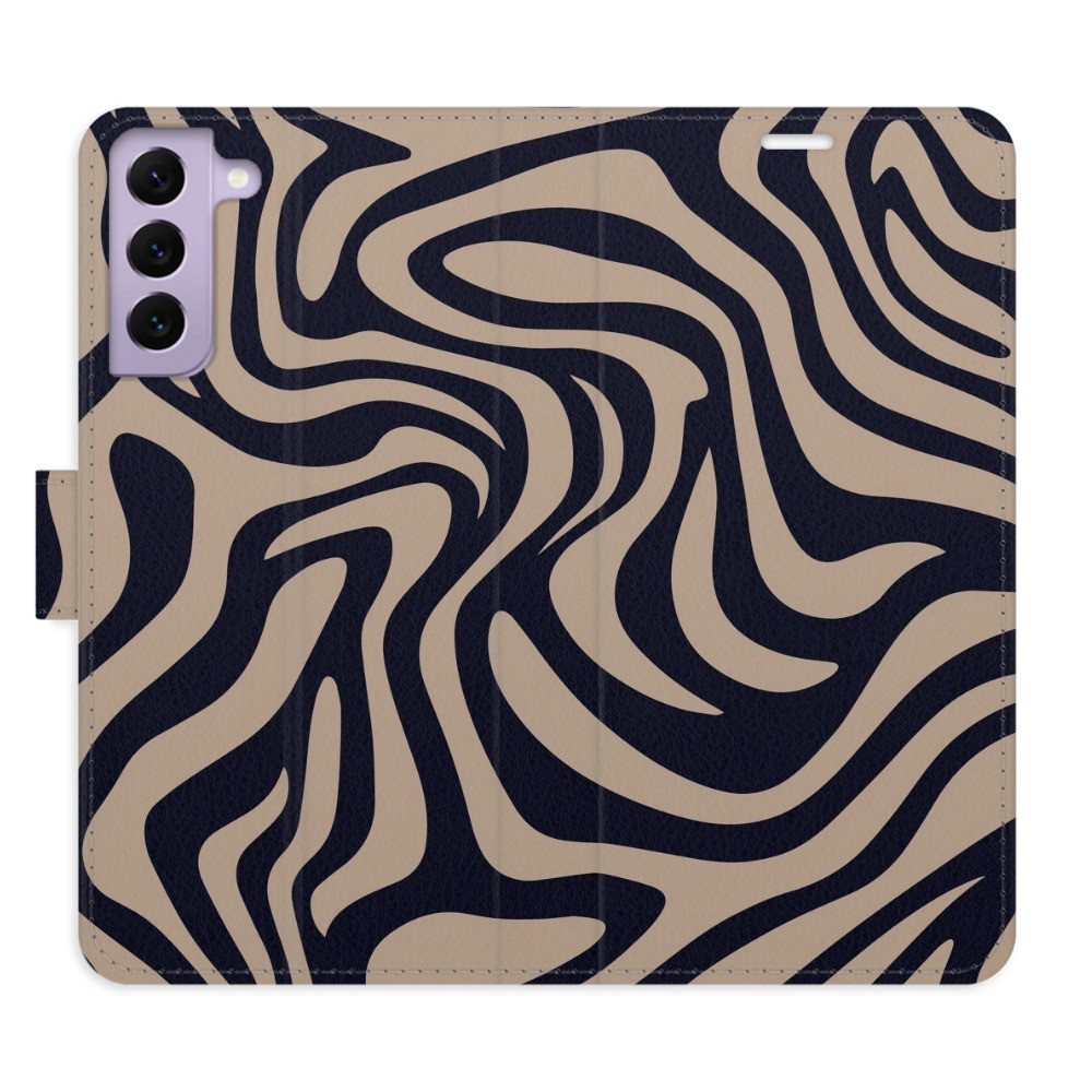 Flipové puzdro iSaprio - Zebra Black 02 - Samsung Galaxy S22 5G
