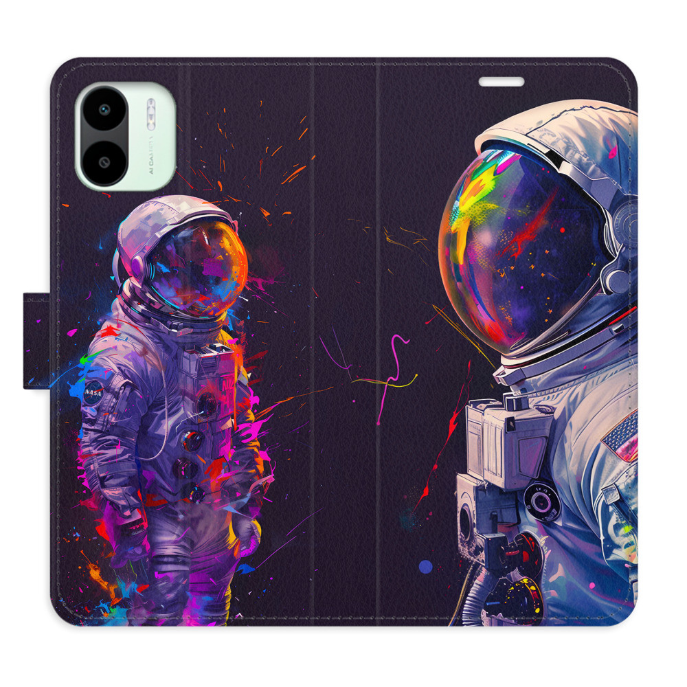 Flipové puzdro iSaprio - Neon Astronaut 02 - Xiaomi Redmi A1 / A2