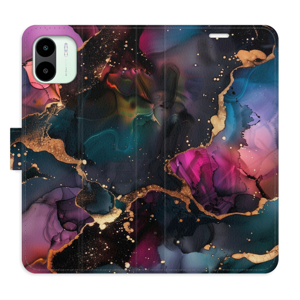 Flipové puzdro iSaprio - Dark Marble - Xiaomi Redmi A1 / A2
