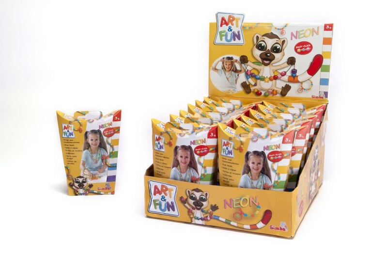 SIMBA - A&F Neónové nacvakávacie korálky