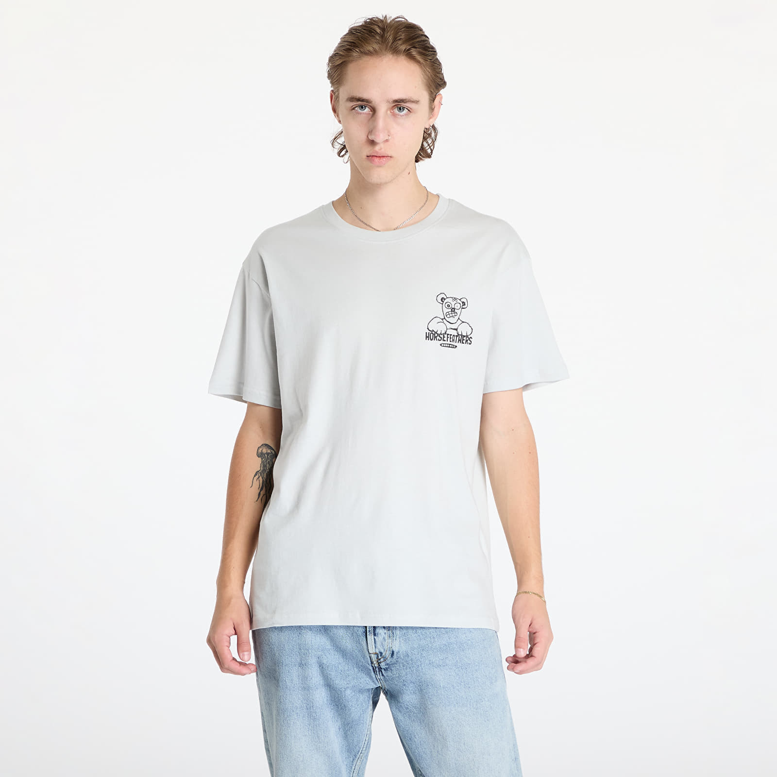 Tričko Horsefeathers Teddy T-Shirt Cement L