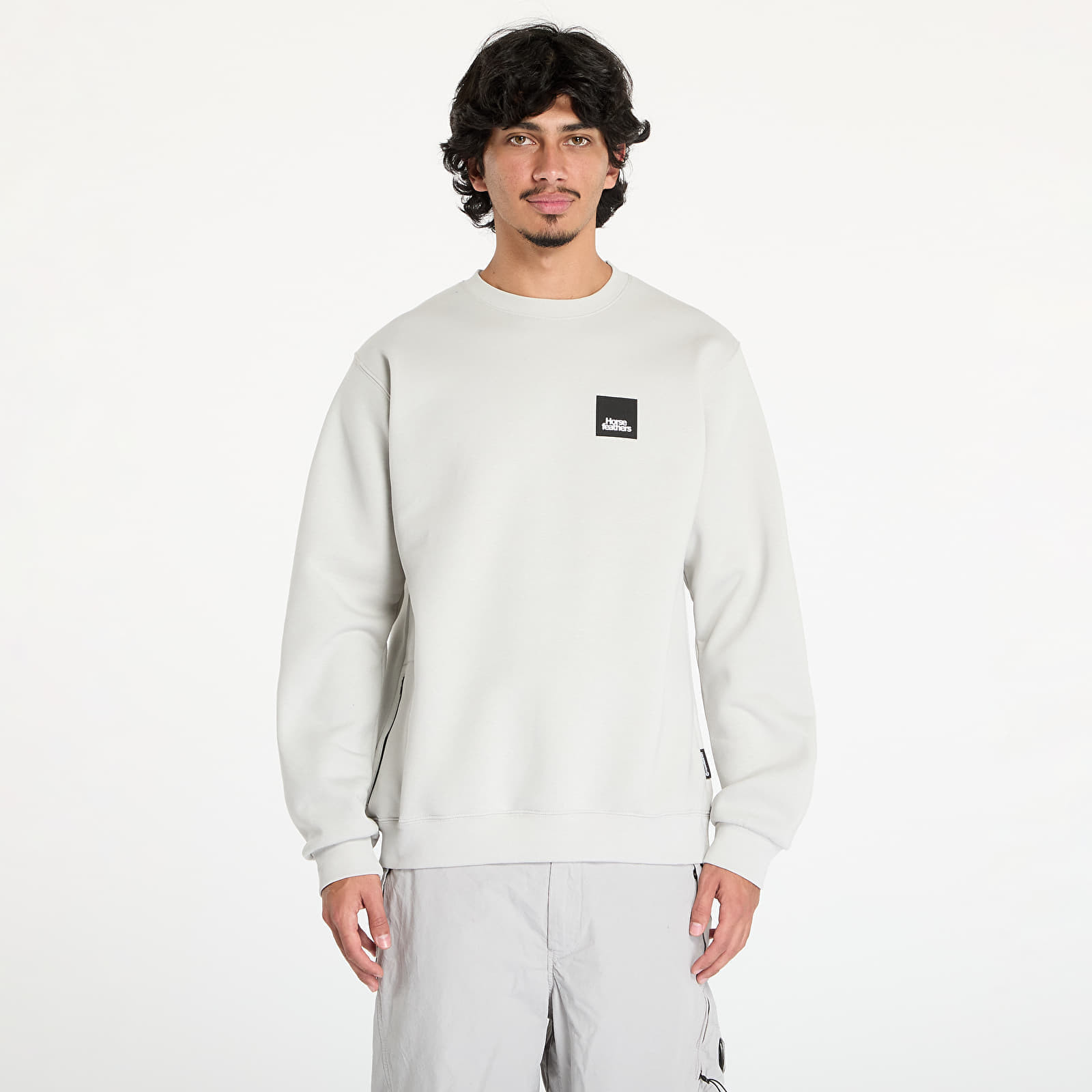 Mikina Horsefeathers Dunk Sweatshirt Cement L