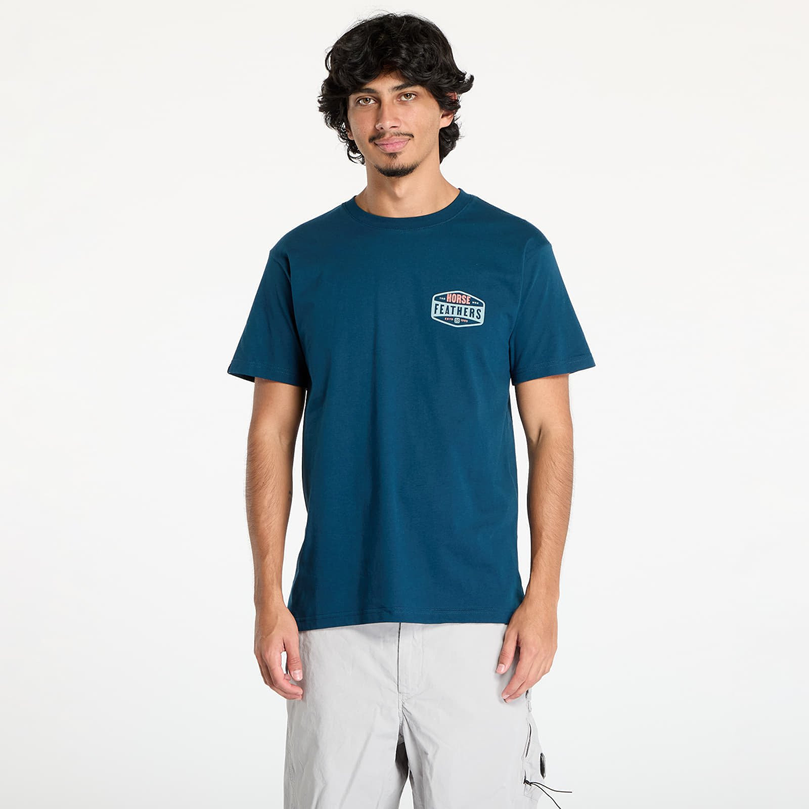 Tričko Horsefeathers Hexagon II T-Shirt Pond S