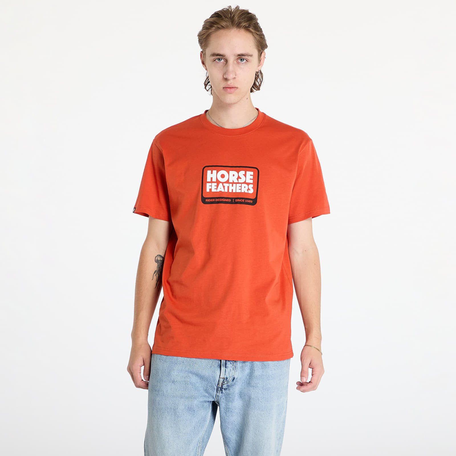 Tričko Horsefeathers Millennium T-Shirt Orange Rust M